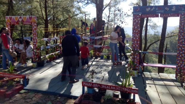 wisata sepeda terbang malino gowa